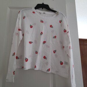 Long sleeve, cropped Victoria's Sectet PINK tee shirt